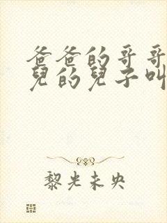 爸爸的哥哥的女儿的儿子叫啥