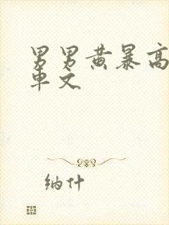 男男黄暴高h肉车文