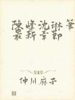 陈峰沈琳笔趣阁最新章节