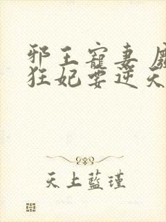 邪王宠妻 废材狂妃要逆天