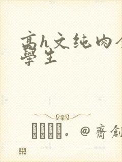 高h文纯肉全肉学生封面