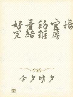 好看的官场小说完结推荐