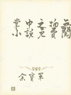 掌中之物无删减小说免费阅读全文