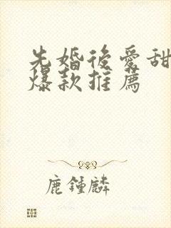 先婚后爱甜宠剧爆款推荐