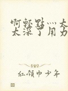 啊轻点灬太粗嗯太深了用力了小说封面