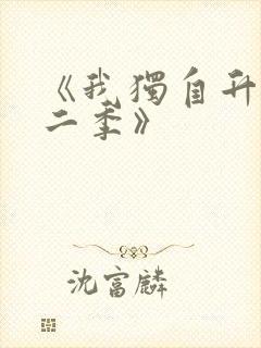 《我独自升级第二季》封面