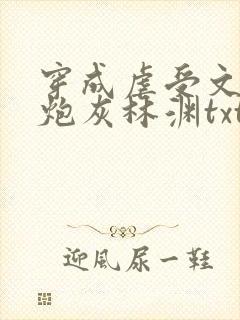 穿成虐受文里的炮灰林渊txt 小说