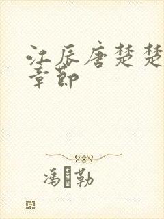 江辰唐楚楚最新章节