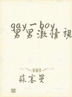 gay一boy男男激情视频