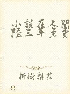 小说在人间采薇陆三平免费阅读