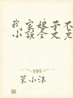 我家娘子不对劲小说全文免费阅读封面