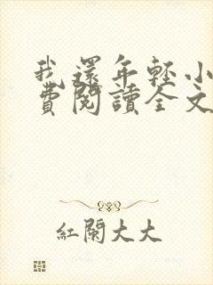 我还年轻小说免费阅读全文无删减封面