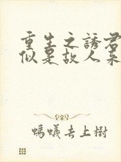 重生之诱君欢 似是故人来