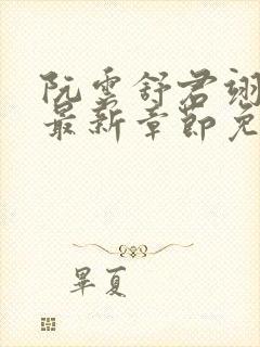 阮云舒君翊小说最新章节免费阅读