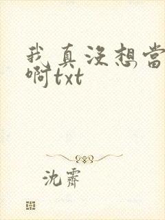 我真没想当反派啊txt