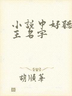 小说中好听的女主名字