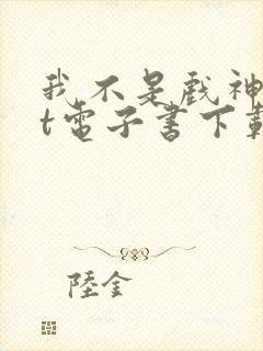 我不是戏神txt电子书下载