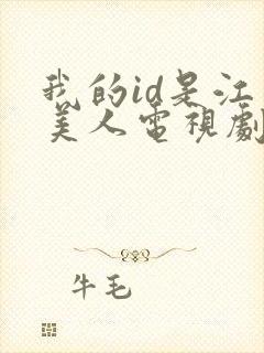 我的id是江南美人电视剧免费观看