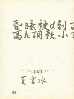 昏睡被d到高潮高h调教小说封面