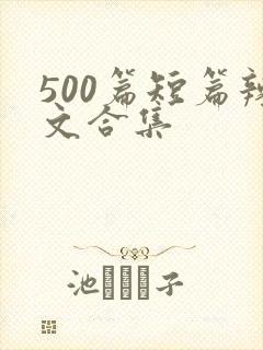500篇短篇辣文合集