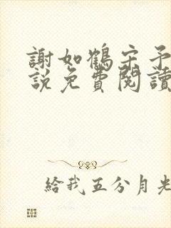 谢如鹤宋予朵小说免费阅读最新章节