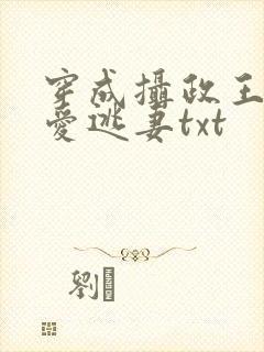 穿成摄政王的侍爱逃妻txt