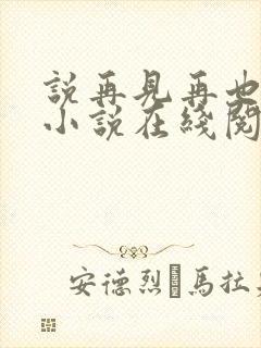 说再见再也不见小说在线阅读