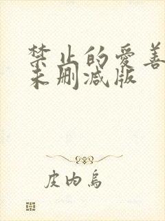 禁止的爱善良的未删减版封面