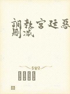 调教宫廷恶女无删减封面