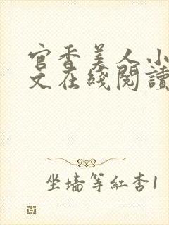 官香美人小说全文在线阅读无弹窗封面