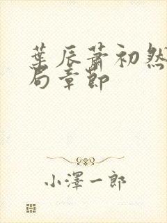 叶辰萧初然大结局章节