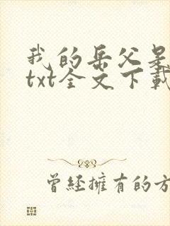 我的岳父是崇祯txt全文下载