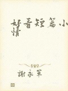 好看短篇小说言情