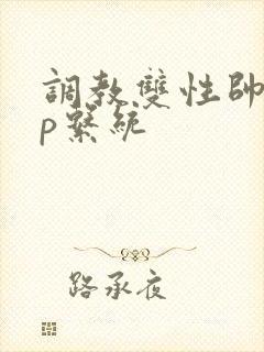 调教双性帅哥np系统