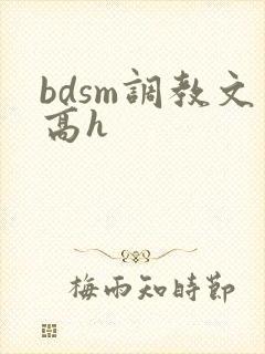 bdsm调教文高h