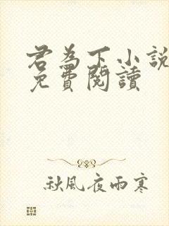 君为下小说全文免费阅读