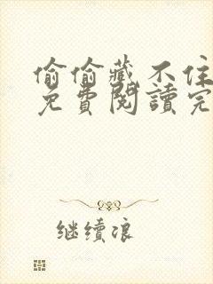 偷偷藏不住小说免费阅读完整版无弹窗