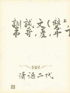 训诫文(双*,弟哥,产,年下)小说改造