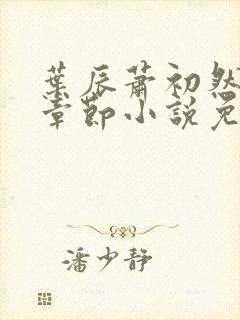 叶辰萧初然最新章节小说免费阅读