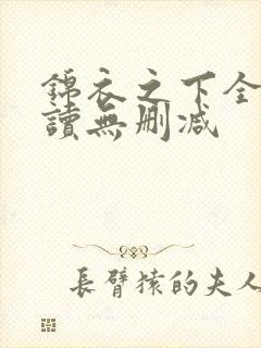 锦衣之下全文阅读无删减