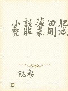 小说薄田肥妻完整版未删减小说