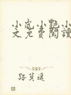 小岚小艳小说全文免费阅读最新章节封面