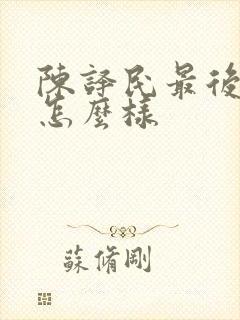 陈译民最后结局怎么样