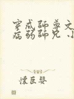 穿成师尊文里的病弱师兄 小说