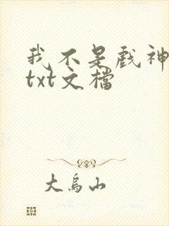 我不是戏神小说txt文档
