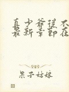 真少爷从不稀罕最新章节在线阅读