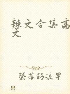 辣文合集高h辣文