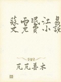 苏雨眠江易淮全文免费小说