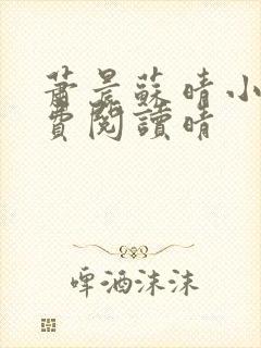 萧晨苏晴小说免费阅读晴