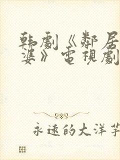 韩剧《邻居的老婆》电视剧我的后妈